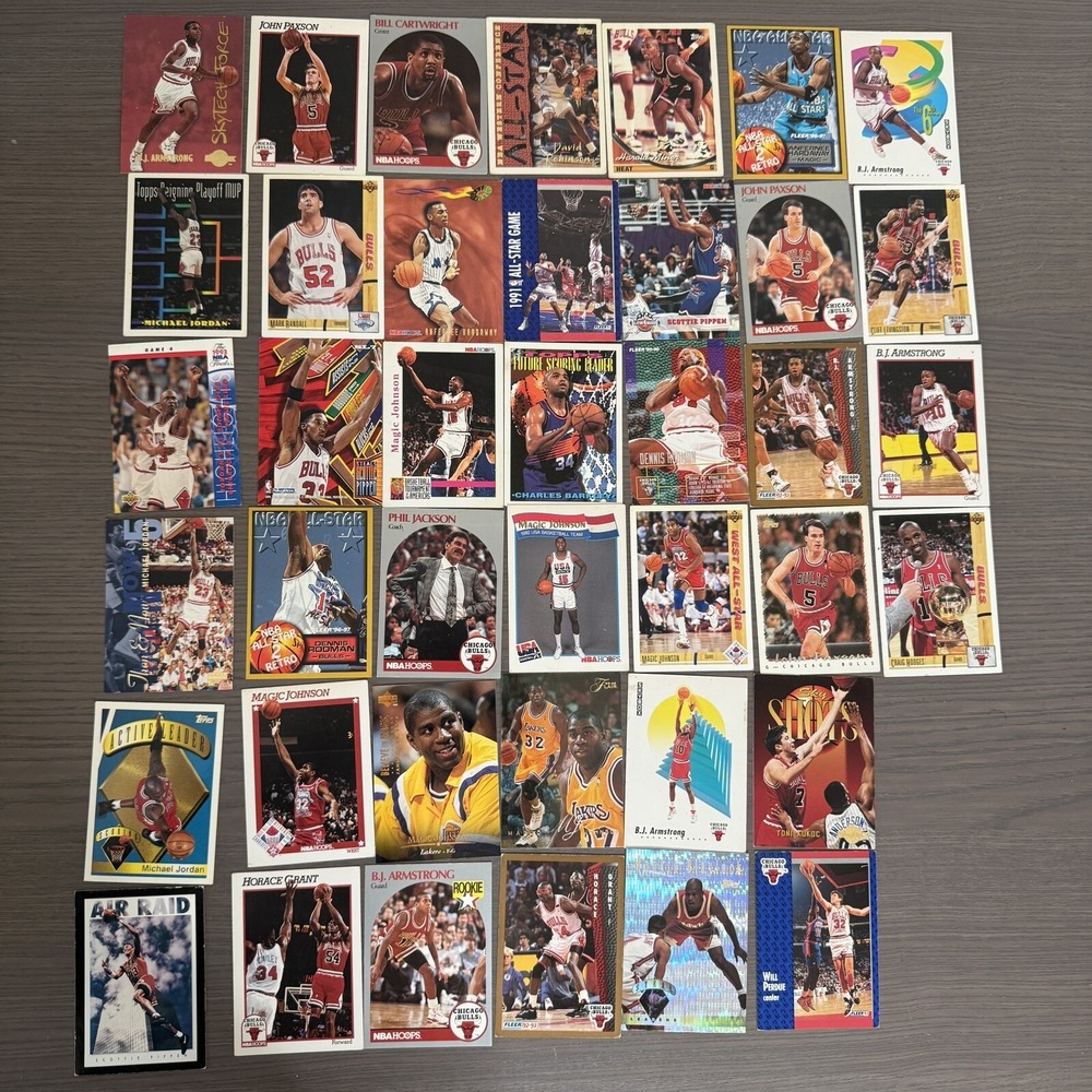 Vintage 90s‎ Trading Cards Preowned Basketball Sports Lots Of 40 Collectible